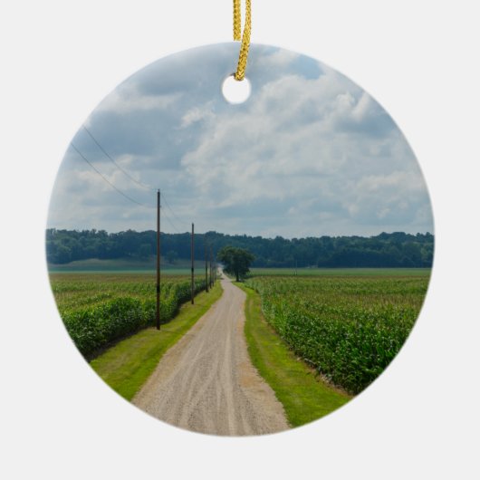 Décoration En Céramique Entre les champs de maïs (Devant)