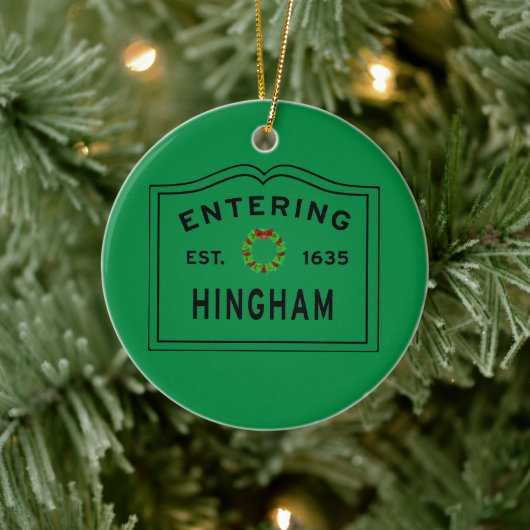 Décoration En Céramique Entrée Hingham Massachusetts Noël (Arbre)