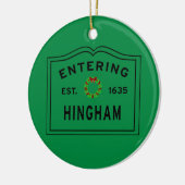 Décoration En Céramique Entrée Hingham Massachusetts Noël (Gauche)