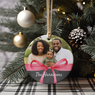 Décoration En Céramique Enveloppé en rouge   Noël photo