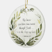 Décoration En Céramique Ephesians 2:8 (Gauche)