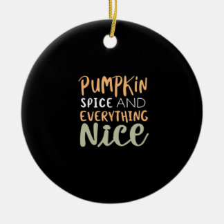 Décoration En Céramique Épice citrouille Et Tout Nice Citation D'Automne