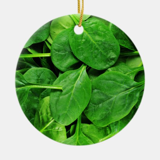 Décoration En Céramique Épinards (Devant)