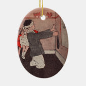 Décoration En Céramique Épingle la queue à l'âne (Dos)