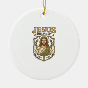 Décoration En Céramique Épinglette en émail Jésus Style Épinglette en émai