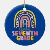 Décoration En Céramique Équipe 7e année 7e enseignant Équipe étudiante Ret (Dos)