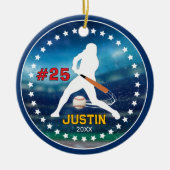 Décoration En Céramique Équipe cool de baseball garçon athlète (Devant)