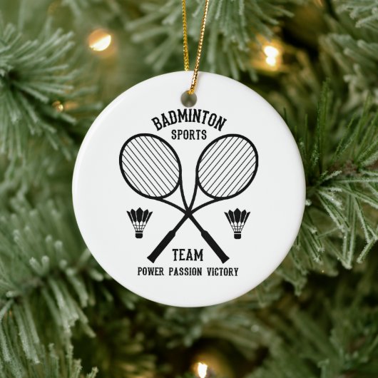 Décoration En Céramique Équipe de badminton (Arbre)