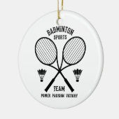 Décoration En Céramique Équipe de badminton (Gauche)