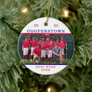Décoration En Céramique Équipe de baseball Cooperstown Photo Meilleure sem
