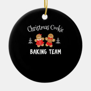 Décoration En Céramique Équipe de cuisine de Noël homme en pain d'épices