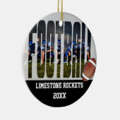 Décoration En Céramique Équipe de football photo Keepsaké (Droite)