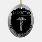 Décoration En Céramique ER Doctor 👨  ⚕️ - UpScale Black and Silver (Droite)