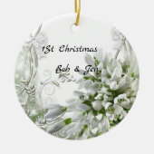 Décoration En Céramique ęr mariage 3 d'année (Devant)