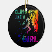 Décoration En Céramique Escalade De Roche Souldering Comme Une Fille Rock (Gauche)