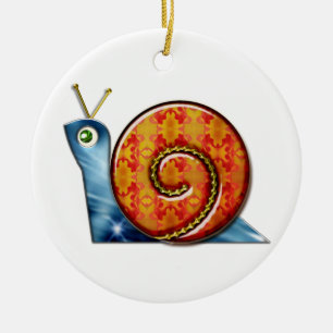 Décoration En Céramique Escargot astucieux