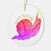 Décoration En Céramique Escargot dans le style graphique (Gauche)