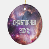 Décoration En Céramique Espace Extérieur Galactique Violet (Gauche)