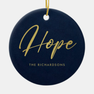 DÉCORATION EN CÉRAMIQUE ESPOIR DE CALLIGRAPHIE MINIMALE DE MARINE FAUX FOR