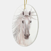 Décoration En Céramique Esprit du cheval de vent - cru (Gauche)