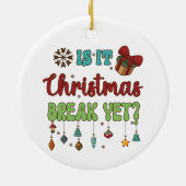 Décoration En Céramique Est-Ce Que C'Est Une Pause Noël ? (Dos)