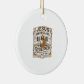 Décoration En Céramique étiquette de code-barres Jésus Rachetée Jésus code (Droite)