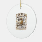 Décoration En Céramique étiquette de code-barres Jésus Rachetée Jésus code (Gauche)