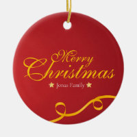Étiquette suspendue pour cercle de Noël familial s