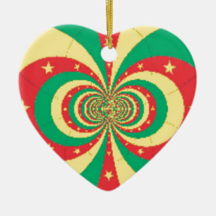 Décoration En Céramique étoile à cinq branches République du Cameroun