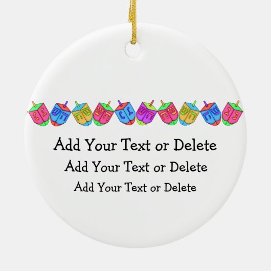 Décoration En Céramique Étoile de David Chanukah (Dos)