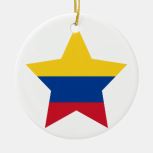 Décoration En Céramique Étoile de la Colombie