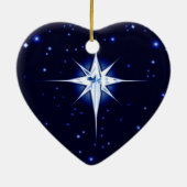 Décoration En Céramique Étoile de nativité de Noël (Dos)