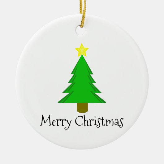 Décoration En Céramique Étoile de Noël (Devant)