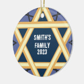 Décoration En Céramique Étoile personnalisée de David (Gauche)