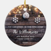 Décoration En Céramique Étoiles en bois rustique Étoiles réchauffement mén (Dos)