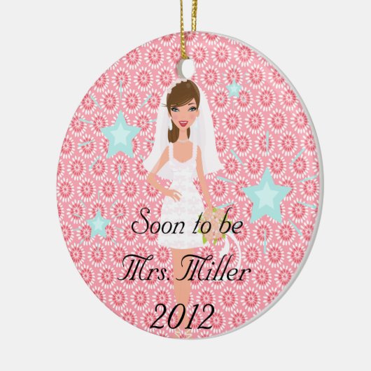 Décoration En Céramique Être bientôt Mme Christmas Ornament (Gauche)