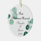 Décoration En Céramique Eucalyptus marié pour Noël (Droite)