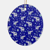 Décoration En Céramique Evil Eye Elephant Good Luck amulet pattern (Gauche)