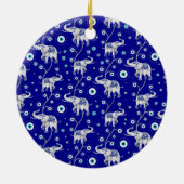Décoration En Céramique Evil Eye Elephant Good Luck amulet pattern (Dos)
