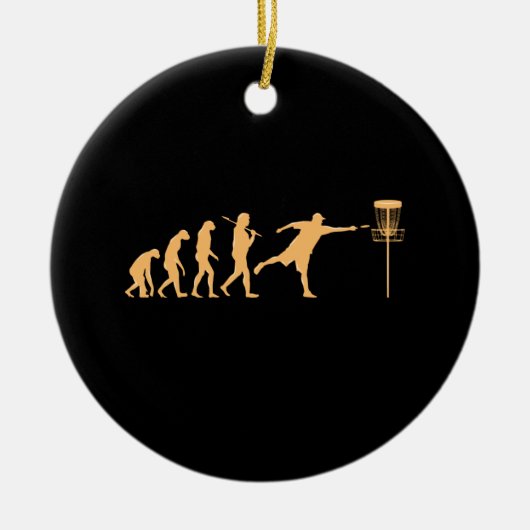 Décoration En Céramique Évolution du Disc Golf (Devant)