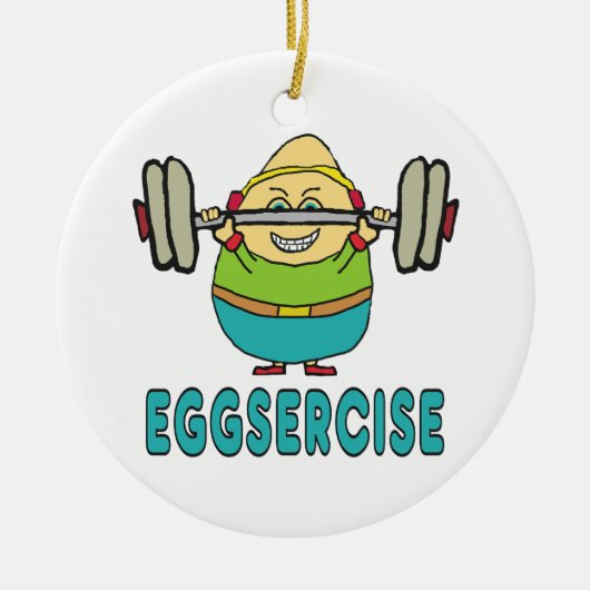 Décoration En Céramique Exercice de jeu d'oeufs Eggsercise (Devant)