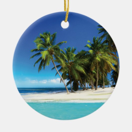 Décoration En Céramique Exotic beach throw pillow (Devant)