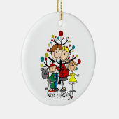 Décoration En Céramique Expectant Family Gray Dog (Droite)