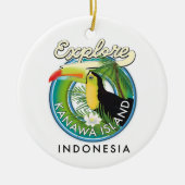 Décoration En Céramique explorer l'île de kanawa indonesia (Devant)