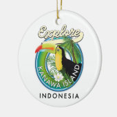 Décoration En Céramique explorer l'île de kanawa indonesia (Gauche)