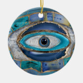 Décoration En Céramique Eye Amulet Agate and gold (Devant)