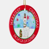 Décoration En Céramique Fa la la La Lama Noël mignon (Droite)