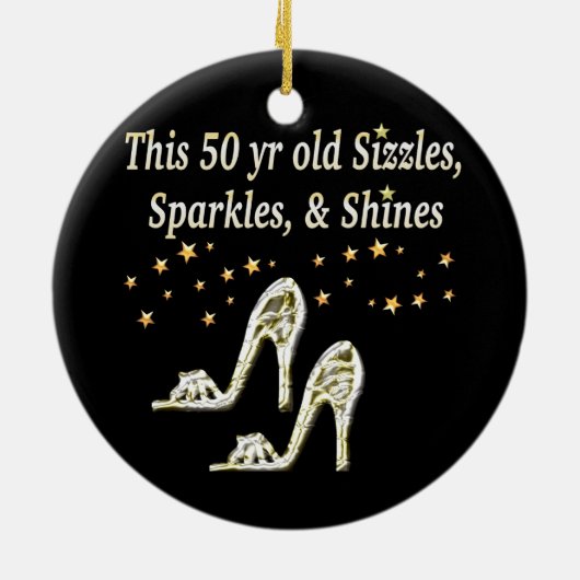 DÉCORATION EN CÉRAMIQUE FABULEUSE 50E CHAUSSÉE D'ARGENT QUEEN (Dos)