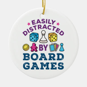 Décoration En Céramique Facilement distrait par jeu de société