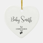 Décoration En Céramique Faire-part de grossesse 2025 (Devant)